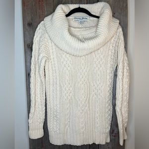 Cream Cowl Neck Sweater